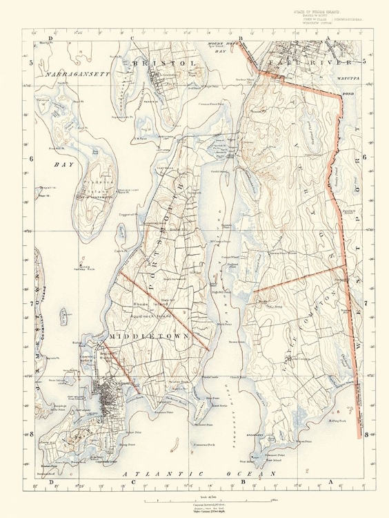 Picture of RHODE ISLAND 6 OF 10 SHEET - USGS 1891