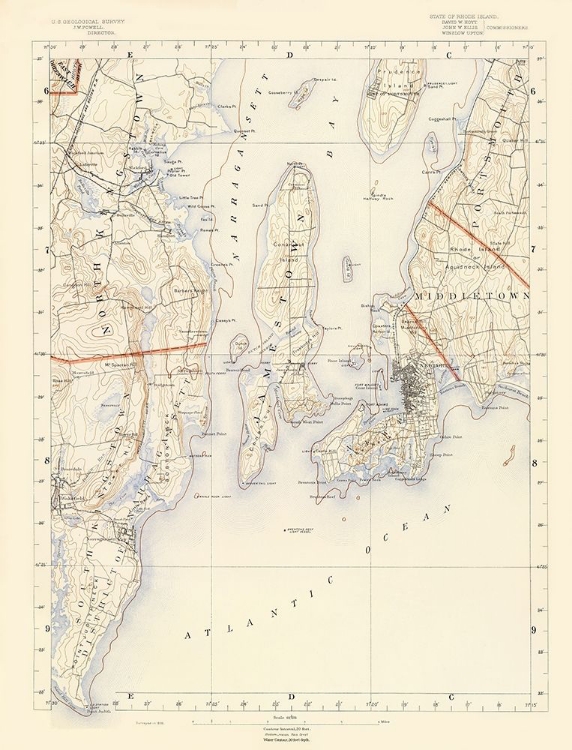 Picture of RHODE ISLAND 7 OF 10 SHEET - USGS 1891