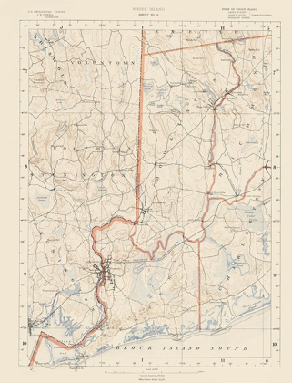 Picture of RHODE ISLAND 9 OF 10 SHEET - USGS 1891