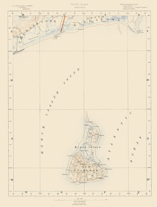 Picture of RHODE ISLAND 10 OF 10 SHEET - USGS 1891