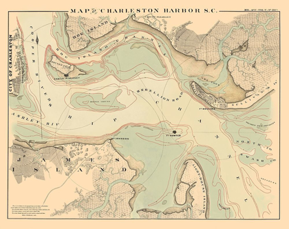 Picture of CHARLESTON HARBOR - BOWEN 1860