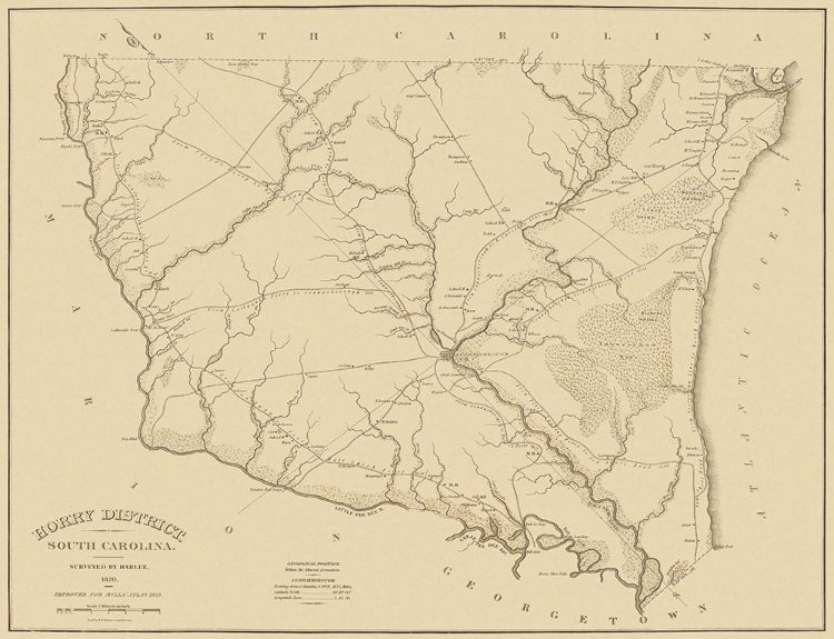 Picture of HORRY SOUTH CAROLINA LANDOWNER - MILLS 1825