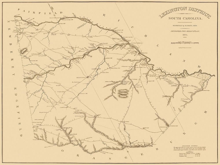 Picture of LEXINGTON SOUTH CAROLINA LANDOWNER - MILLS 1825