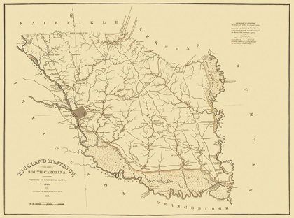Picture of RICHLAND SOUTH CAROLINA LANDOWNER - MILLS 1825