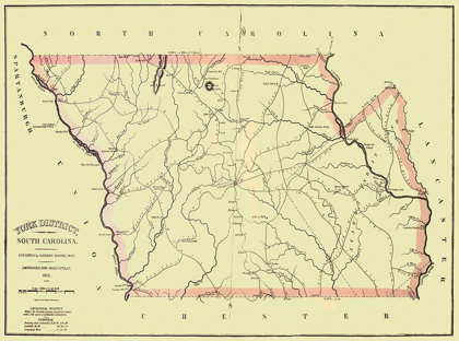 Picture of YORK SOUTH CAROLINA LANDOWNER - MILLS 1825