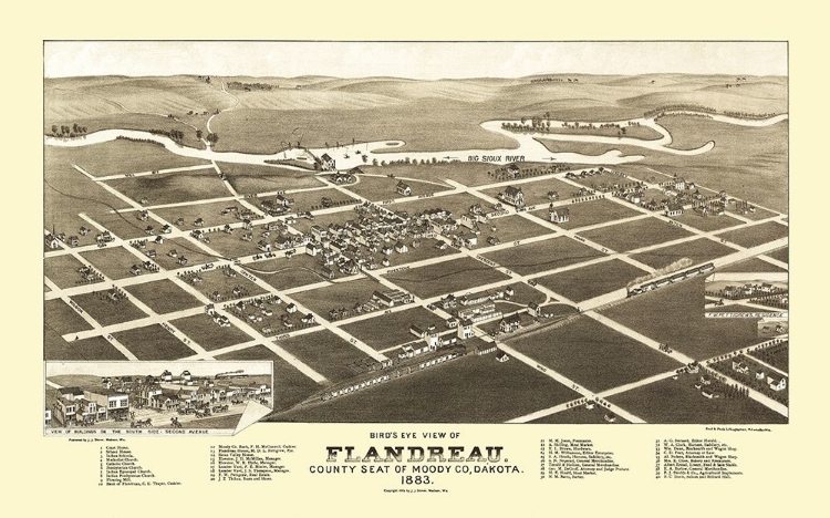 Picture of FLANDREAU SOUTH DAKOTA - STONER 1883