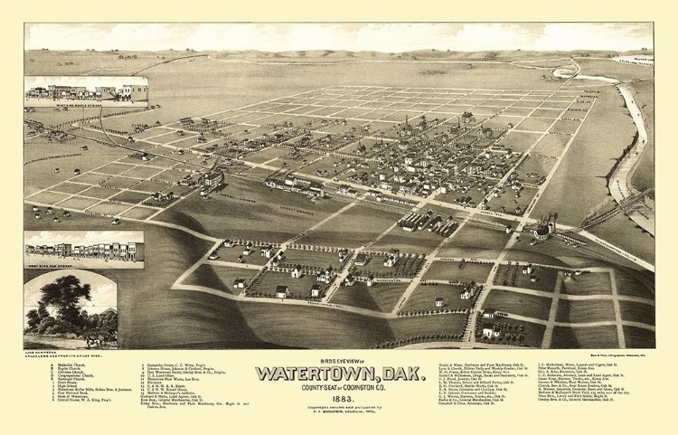 Picture of WATERTOWN SOUTH DAKOTA - STONER 1883