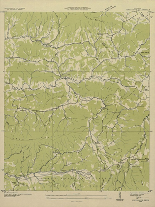 Picture of JONES COVE TENNESSEE QUAD - USGS 1935