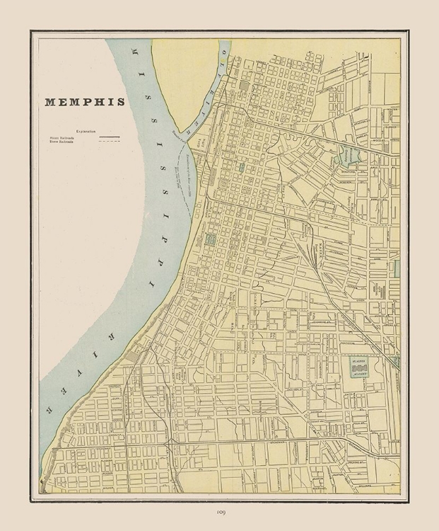 Picture of MEMPHIS  TENNESSEE - CRAM 1892