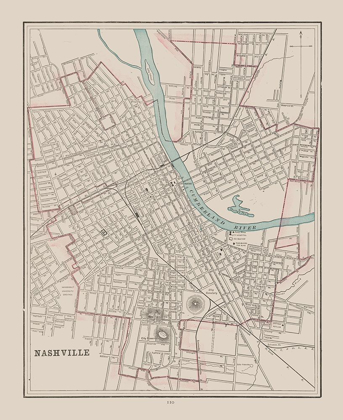 Picture of NASHVILLE  TENNESSEE - CRAM 1892