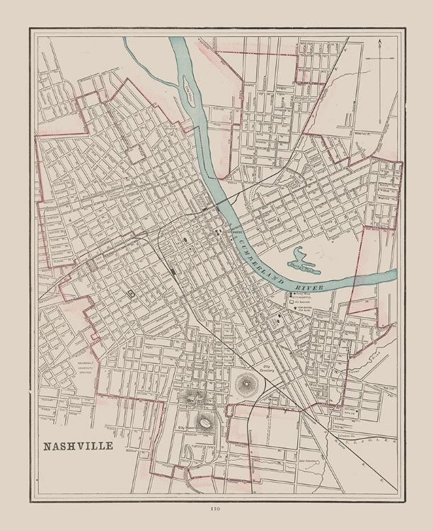 Picture of NASHVILLE  TENNESSEE - CRAM 1892