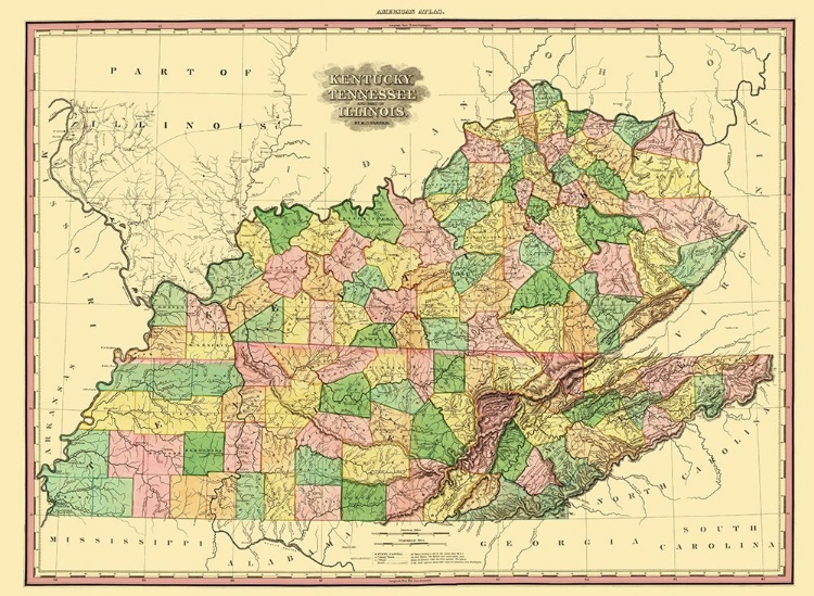 Picture of KENTUCKY, TENNESSEE, PART OF ILLINOIS - TANNER
