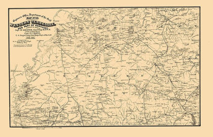 Picture of WEST TENNESSEE, PART OF KENTUCKY 1865
