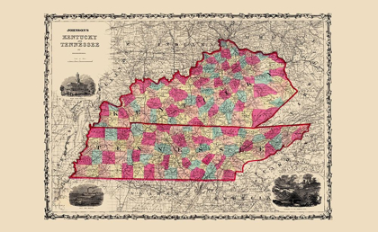 Picture of KENTUCKY, TENNESSEE - JOHNSON 1860