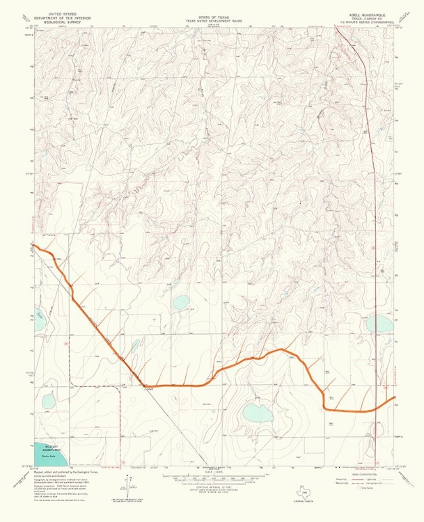 Picture of ABELL TEXAS QUAD - USGS 1967