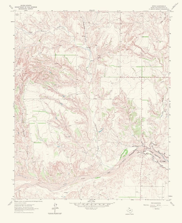 Picture of ABRA TEXAS QUAD - USGS 1967