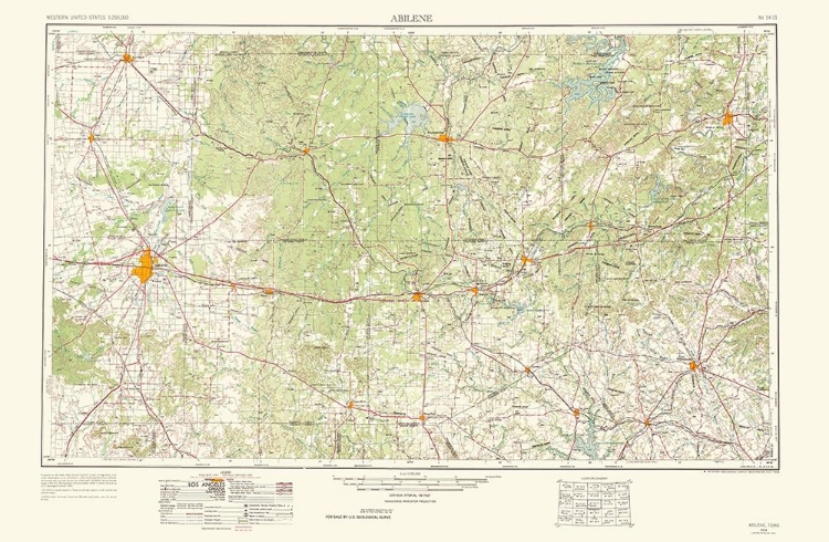 Picture of ABILENE TEXAS QUAD - USGS 1966