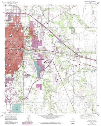 Picture of EAST ABILENE TEXAS QUAD - USGS 1957