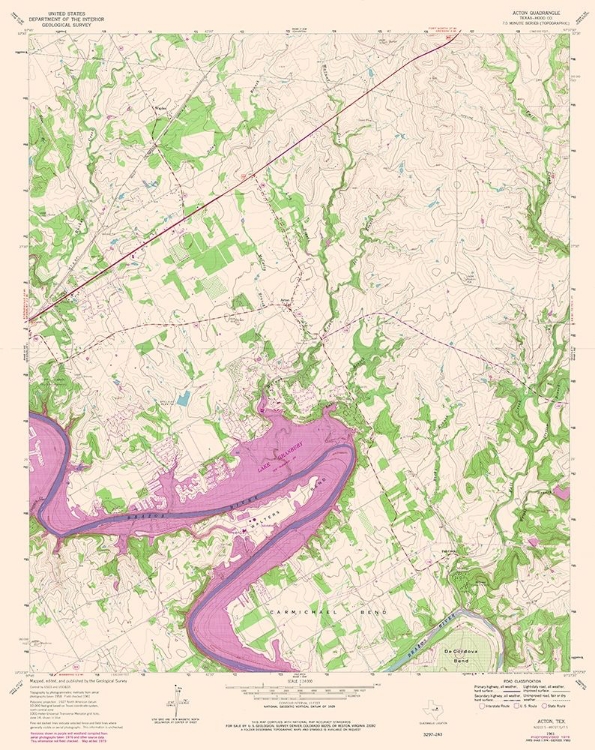 Picture of ACTON TEXAS QUAD - USGS 1961