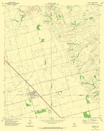 Picture of ACKERLY TEXAS QUAD - USGS 1970