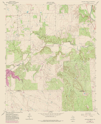 Picture of NORTH EAST ANTELOPE CREEK TEXAS QUAD - USGS 1962