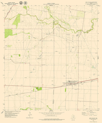 Picture of AGUA DULCE TEXAS QUAD - USGS 1979