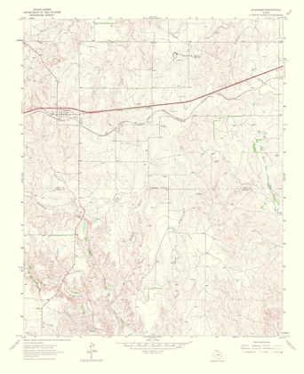 Picture of ALANREED TEXAS QUAD - USGS 1967