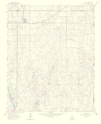 Picture of ALLISON TEXAS QUAD - USGS 1965