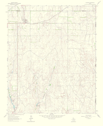 Picture of ALLISON TEXAS QUAD - USGS 1965