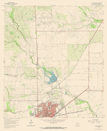 Picture of NORTH ALICE TEXAS QUAD - USGS 1963