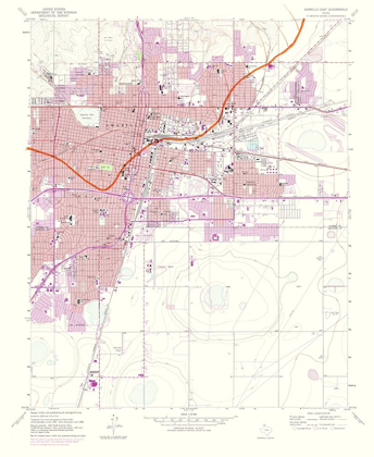 Picture of AMARILLO EAST TEXAS QUAD - USGS 1975