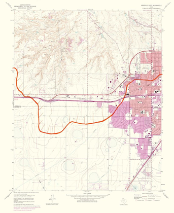 Picture of AMARILLO WEST TEXAS QUAD - USGS 1975