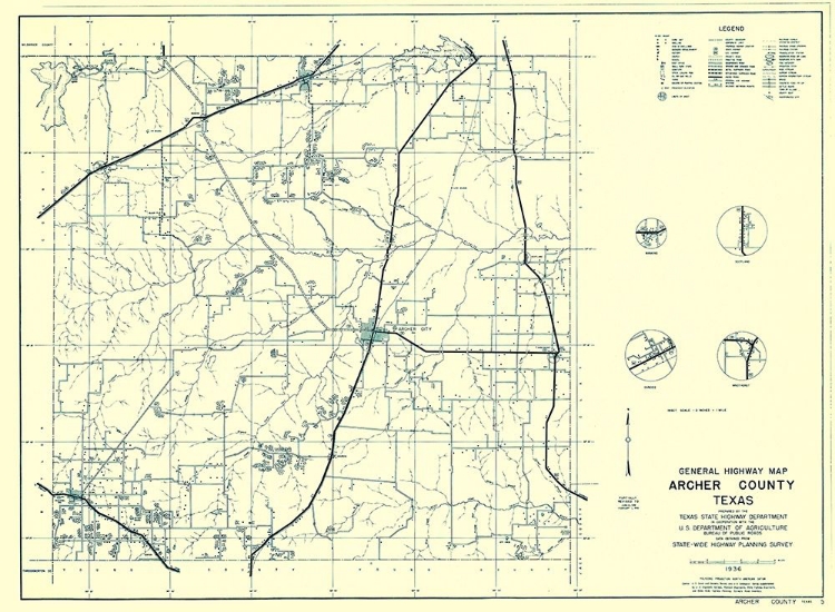 Picture of ARCHER TEXAS - HIGHWAY DEPT 1936