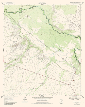 Picture of ANDERSON RANCH TEXAS QUAD - USGS 1961