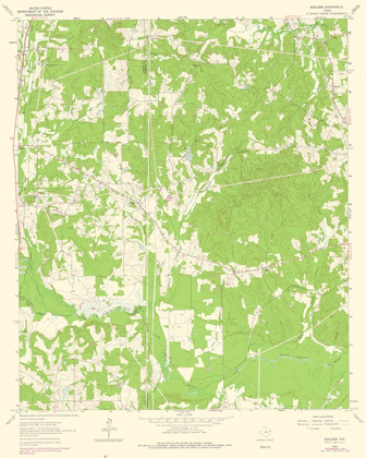 Picture of ASHLAND TEXAS QUAD - USGS 1962