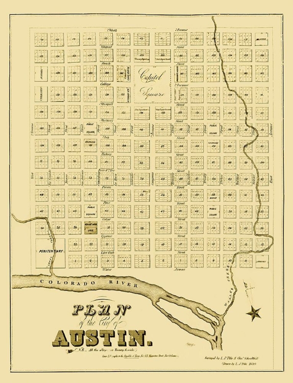 Picture of AUSTIN TEXAS - PILIE 1839