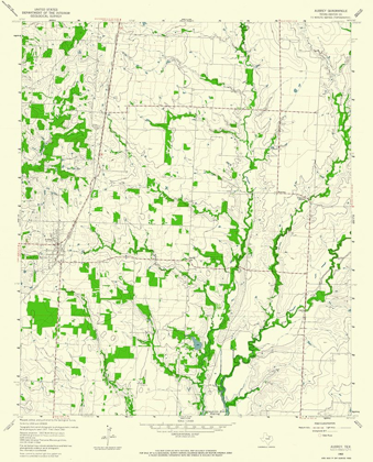 Picture of AUBREY TEXAS QUAD - USGS 1960