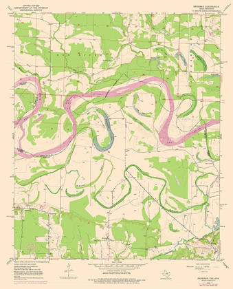 Picture of BARKMAN TEXAS QUAD - USGS 1950