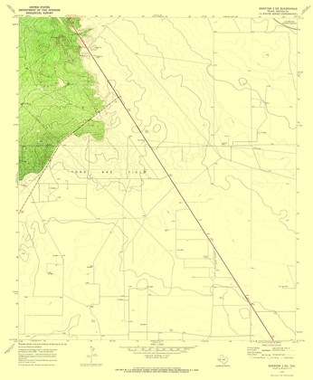 Picture of BARSTOW TEXAS QUAD - USGS 1970