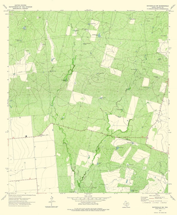 Picture of SOUTH WEST BATESVILLE TEXAS QUAD - USGS 1972