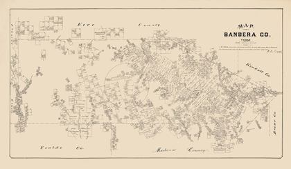 Picture of BANDERA COUNTY TEXAS - WALSH 1879