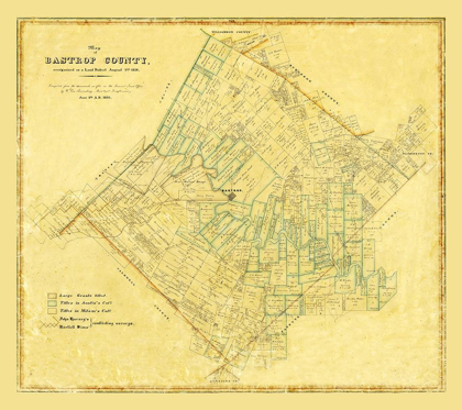 Picture of BASTROP COUNTY TEXAS - 1861