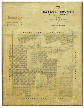 Picture of BAYLOR COUNTY TEXAS - WALSH 1859
