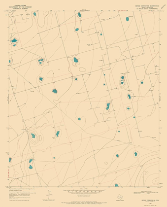 Picture of SOUTH EAST BENGE CORNER TEXAS QUAD - USGS 1968