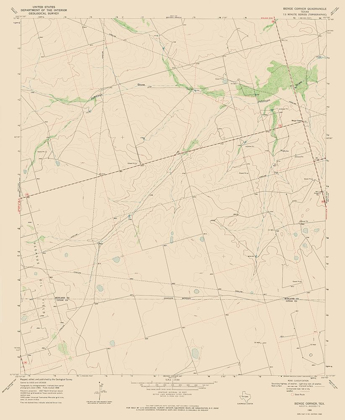 Picture of BENGE CORNER TEXAS QUAD - USGS 1968