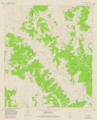 Picture of BAILEY DRAW TEXAS QUAD - USGS 1964