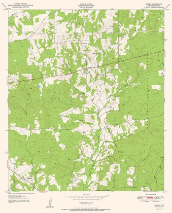 Picture of BEREA TEXAS QUAD - USGS 1951