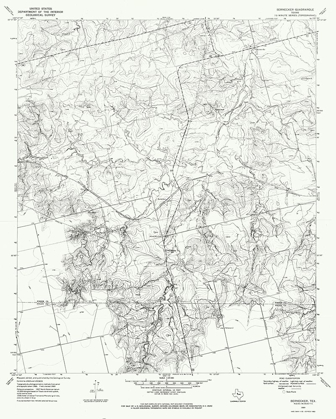 Picture of BERNECKER TEXAS QUAD - USGS 1969