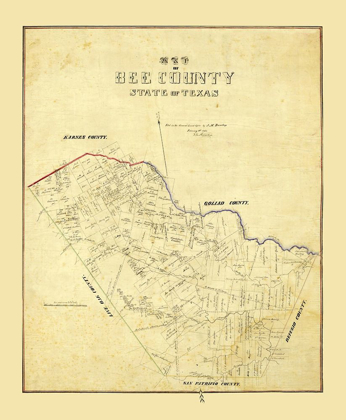 Picture of BEE COUNTY TEXAS - DUNLAP 1863