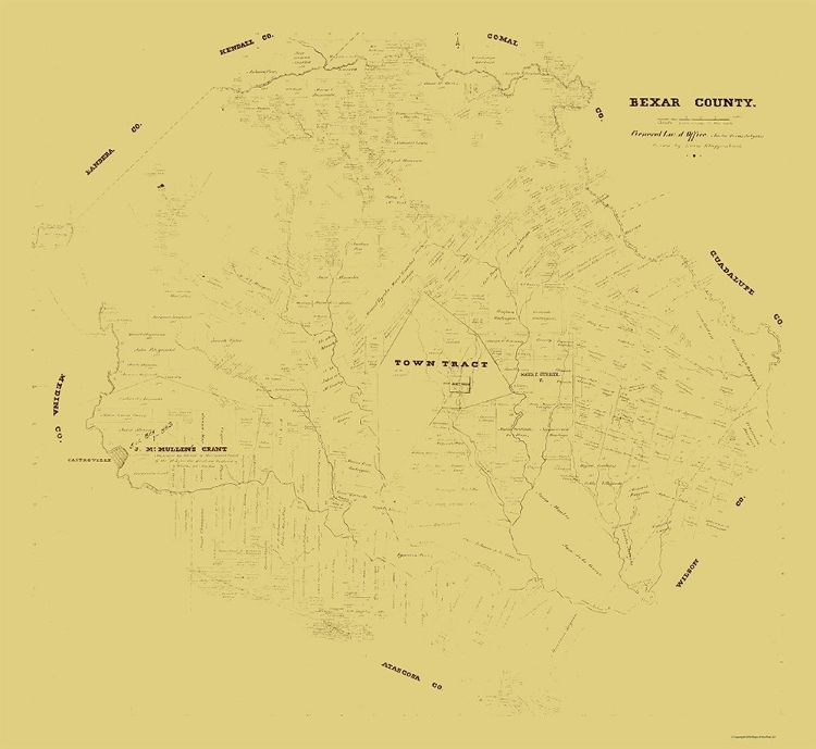 Picture of BEXAR COUNTY TEXAS - KLAPPENBACH 1871